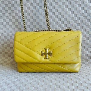 Authentic Tory Burch Small Kira Chevron chain crossbody convertible bag